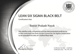 Lean 6 Sigma Black Belt