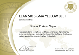 Lean 6 Sigma Yellow Belt